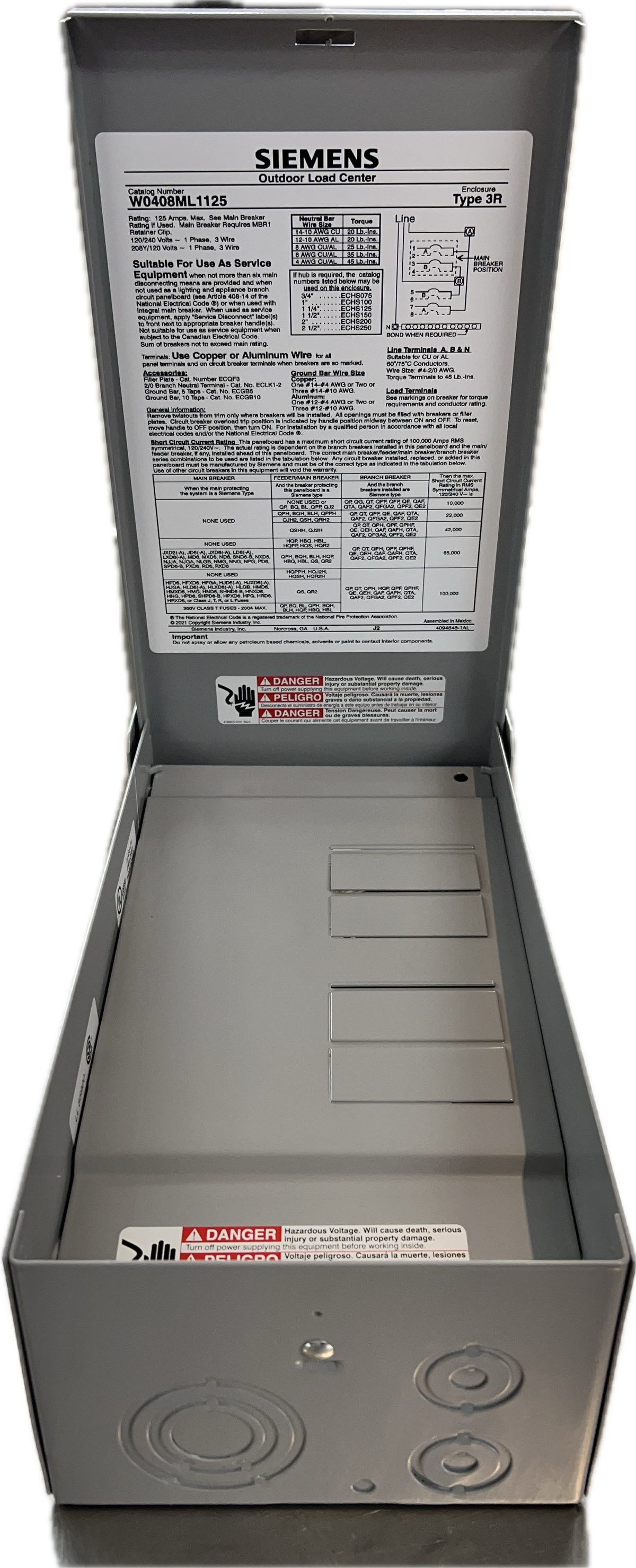 Disjoncteur Siemens GFCI (DDFT) - 60 AMPS