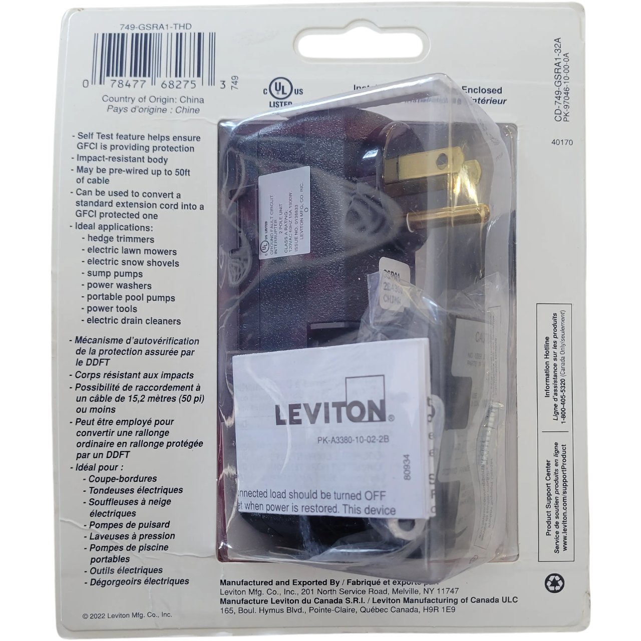 Leviton Plus GFCI 120V
